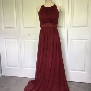 Burgundy Evening Dress Size 6